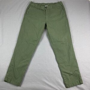 BearBottom Mens chino Pants XL Relaxed Fit Moss Green Corduroy 32" Inseam